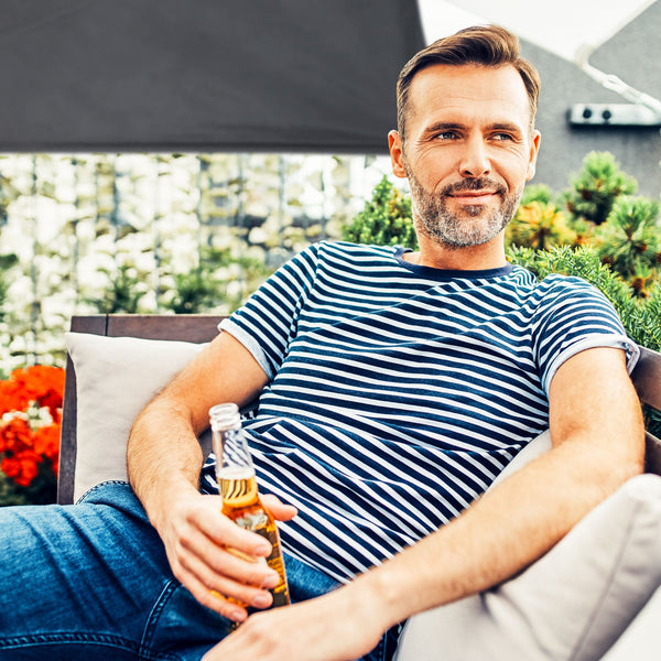 Balkon windscherm waaier antraciet