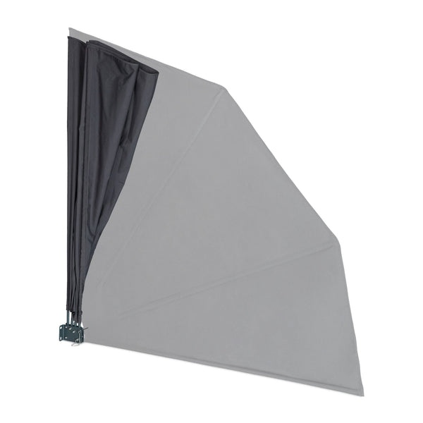 Balkon windscherm waaier antraciet