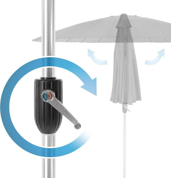 Parasol Shanghai - 270cm - zwart