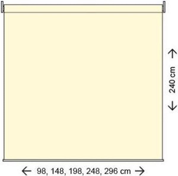 Coolfit rolgordijn gebroken wit