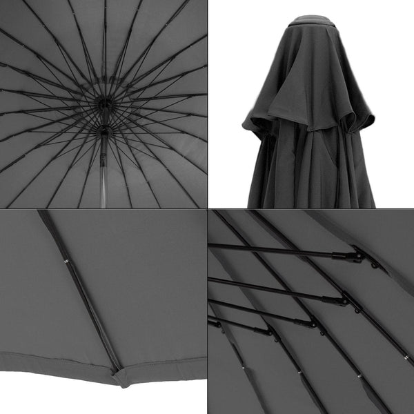 Parasol Shanghai - 270cm - zwart