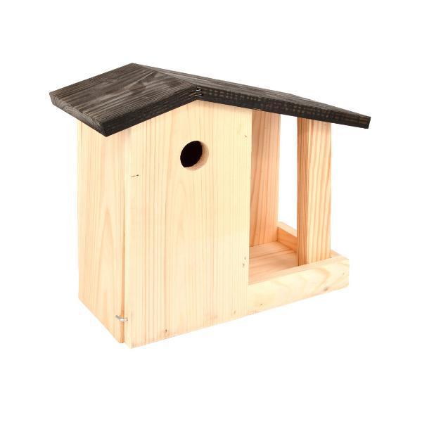 Nestkast en voedertafel 2 in 1