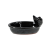 Voeder-/drinkschaal keramiek zwart