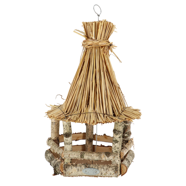 Hangend voederhuis stro