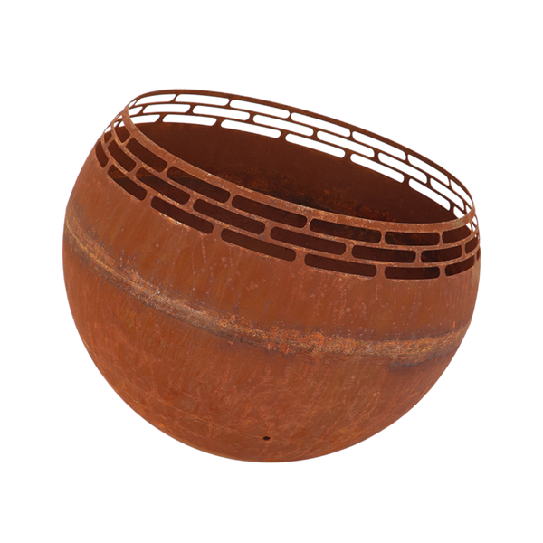 Vuurbal laser cut roest strepen