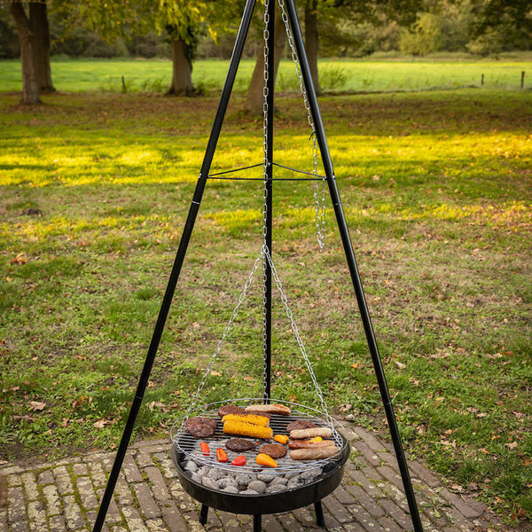 BBQ vuurschaal met driepoot