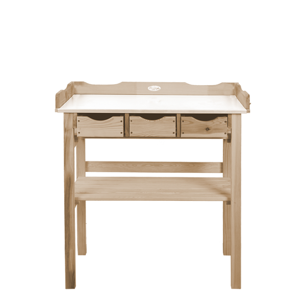 Oppottafel met lades blank