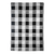 Zwart wit geruit tuintapijt S
