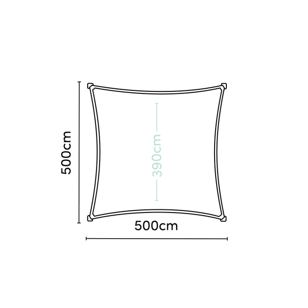 Shade sails Coolfit vierkant sand