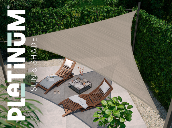 Shade sails Coolfit driehoek sand