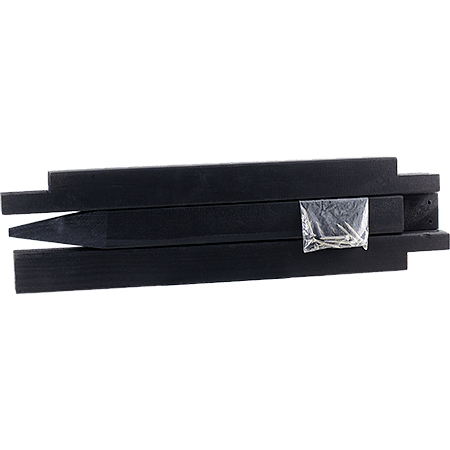 Driedelige paal zwart