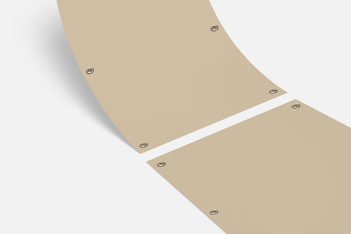 Balkondoek op maat – Premium mat doorschijnend champagne