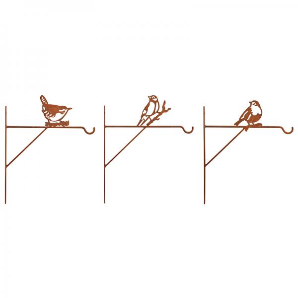 Esschert Design - Haak roest vogel ass.