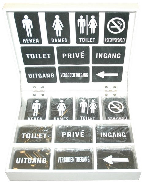 Leisteen deurplaten displaykist 60 delig