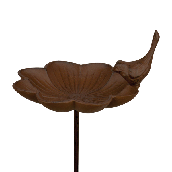 Vogelbad gietijzer op pin groot