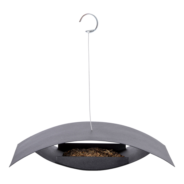 Voederhuis hangend zwart S