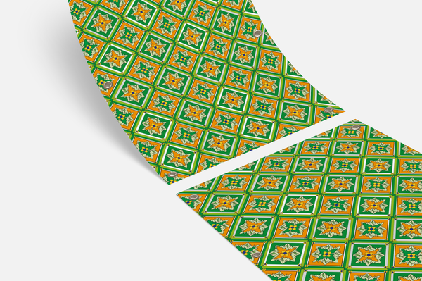 Balkondoek - Tegeltjes print - dubbelzijdig