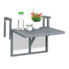 Klaptafel balkon grijs
