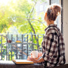 Grijze hangtafel balkon inklapbaar