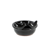 Voeder-/drinkschaal keramiek zwart