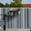 Balkonscherm kunststof aluminium/antraciet 300x90cm