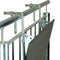 Balkon klaptafel, HPL tafelblad, halfrond, antraciet 40 x 60 cm