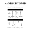 Platinum schaduwdoek bevestigingspaal 7x7x250cm