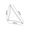 Shade sails Coolfit Driehoek 90° black