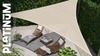 Shade sails Coolfit Driehoek 90° antraciet