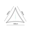 Shade sails Coolfit driehoek black
