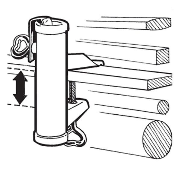 Parasolhouder wand type H verzinkt diam. 2,5cm