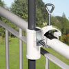 Parasolhouder wand type H ll wit diam. 4cm