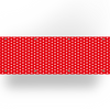 Balkondoek - stip rood/wit - dubbelzijdig