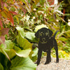 Silhouet staande puppie
