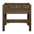 Bruin houten kweektafel met L voet S