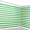 Balkondoek groen/wit 500x90cm