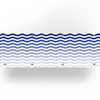 Balkondoek - Golven blauw - enkelzijdig