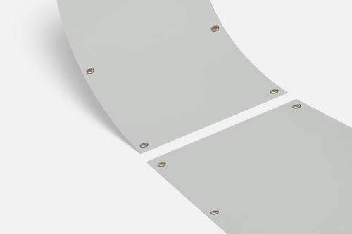 Balkondoek op maat – Premium mat lichtgrijs