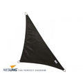 Schaduwdoek zwart driehoek 90° 4x5,7m