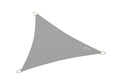 Schaduwdoek grijs waterproef driehoek 4x4x4m