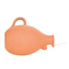 Terracotta mezen en mussen vogelpot