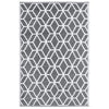 Balkontapijt grafisch beige/wit