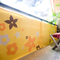 Balkondoek bloem 90 x 300 cm